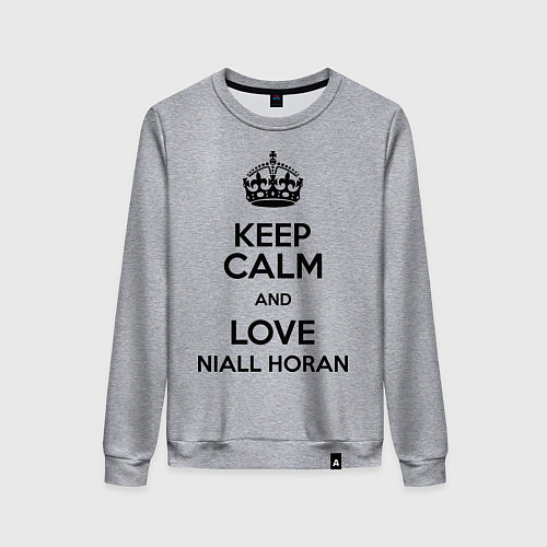 Женский свитшот Keep Calm & Love Niall Horan / Меланж – фото 1