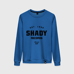 Свитшот хлопковый женский Shady records, цвет: синий