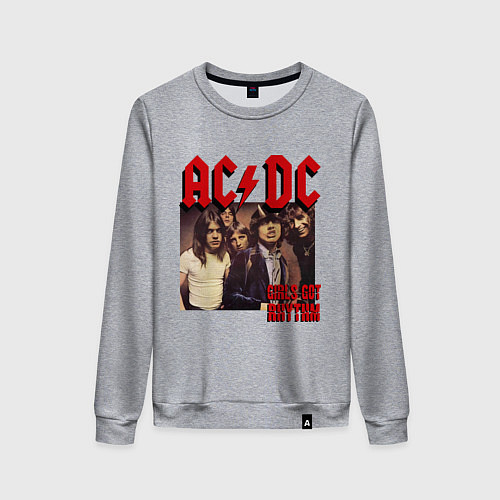 Женский свитшот Girls got the rhythm / Меланж – фото 1