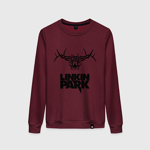 Женский свитшот Linkin Park: Deer / Меланж-бордовый – фото 1