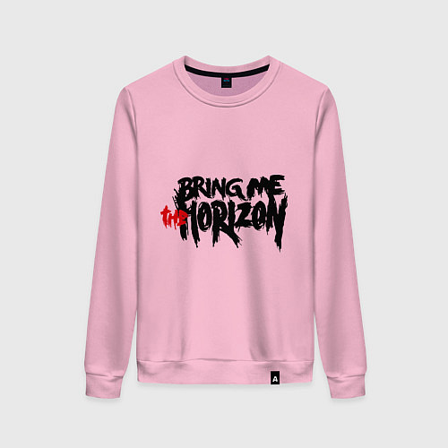 Женский свитшот Bring me the horizon / Светло-розовый – фото 1
