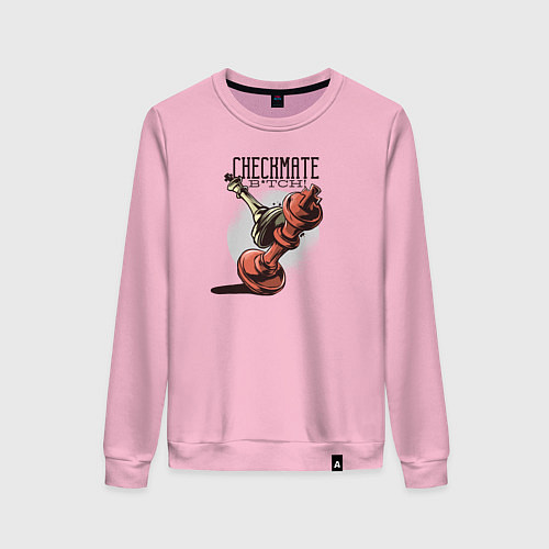 Женский свитшот Checkmate / Светло-розовый – фото 1