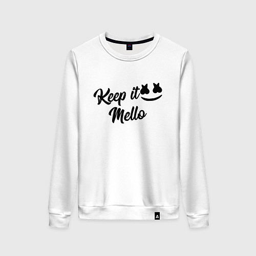 Женский свитшот Keep it Mello / Белый – фото 1