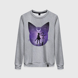 Свитшот хлопковый женский Pretty Soldier Sailor Moon, цвет: меланж
