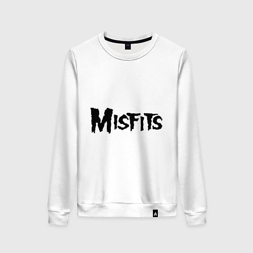 Женский свитшот Misfits logo / Белый – фото 1