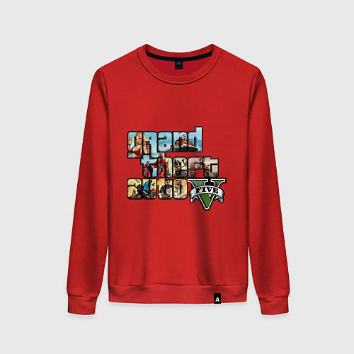 Женский свитшот GTA 5 Stories / Красный – фото 1