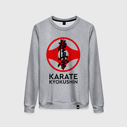 Свитшот хлопковый женский Karate Kyokushin, цвет: меланж