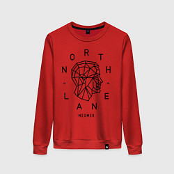 Свитшот хлопковый женский Northlane: Mesmer, цвет: красный