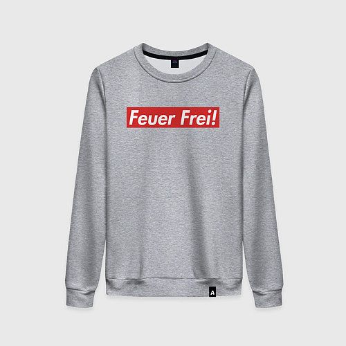 Женский свитшот Feuer Frei! / Меланж – фото 1