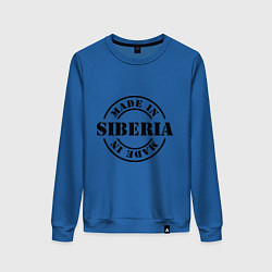 Свитшот хлопковый женский Made in Siberia, цвет: синий