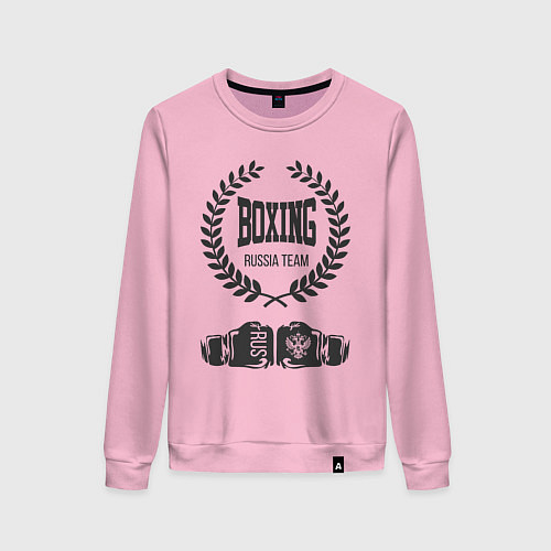 Женский свитшот Boxing Russia national team of russia / Светло-розовый – фото 1