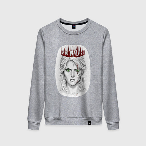 Женский свитшот Цирилла / Меланж – фото 1