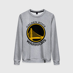 Свитшот хлопковый женский GOLDEN STATE WARRIORS, цвет: меланж