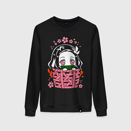 Женский свитшот Nezuko Kamado / Черный – фото 1