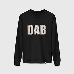 Свитшот хлопковый женский DAB, цвет: черный