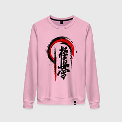 Свитшот хлопковый женский Kyokushinkai, цвет: светло-розовый