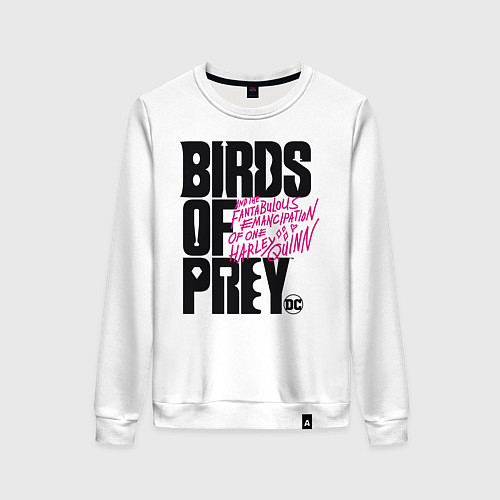 Женский свитшот Birds of Prey logo / Белый – фото 1