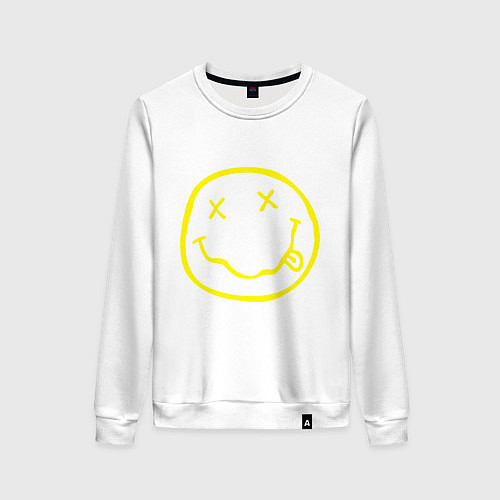 Женский свитшот NIRVANA на спине / Белый – фото 1