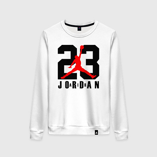 Женский свитшот MICHAEL JORDAN 23 / Белый – фото 1