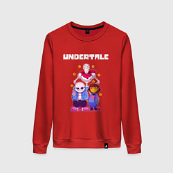 Свитшот хлопковый женский UNDERTALE, цвет: красный