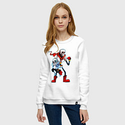Свитшот хлопковый женский UNDERTALE, цвет: белый — фото 2