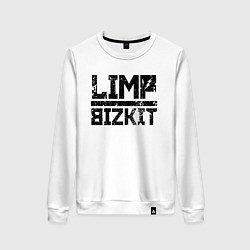 Свитшот хлопковый женский LIMP BIZKIT, цвет: белый