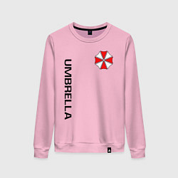 Свитшот хлопковый женский UMBRELLA CORP, цвет: светло-розовый
