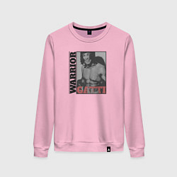 Свитшот хлопковый женский Warrior Gatti, цвет: светло-розовый