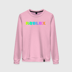 Свитшот хлопковый женский ROBLOX, цвет: светло-розовый