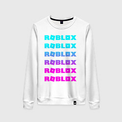 Свитшот хлопковый женский ROBLOX, цвет: белый