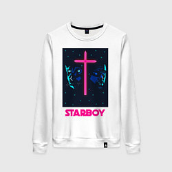 Свитшот хлопковый женский STARBOY, цвет: белый