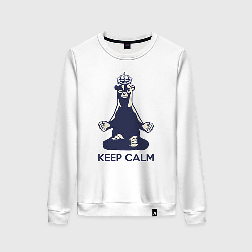 Женский свитшот Keep Calm / Белый – фото 1