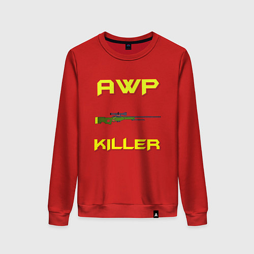 Женский свитшот AWP killer 2 / Красный – фото 1