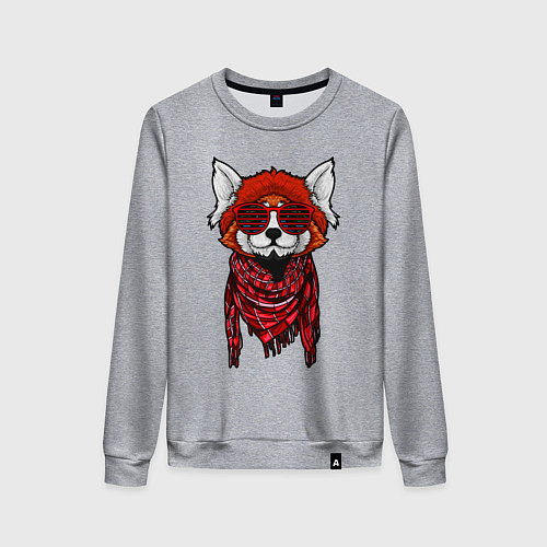Женский свитшот Красная панда / Меланж – фото 1