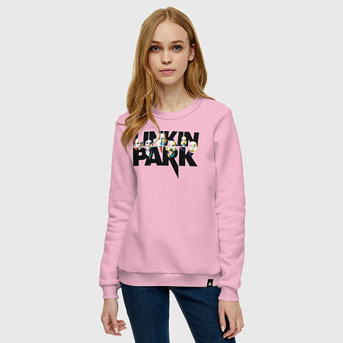Женский свитшот LINKIN PARK / Светло-розовый – фото 3