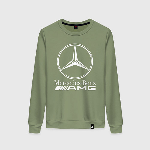 Женский свитшот MERCEDES-BENZ AMG / Авокадо – фото 1