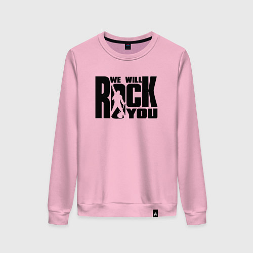 Женский свитшот QUEEN / Светло-розовый – фото 1