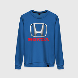 Свитшот хлопковый женский HONDA, цвет: синий