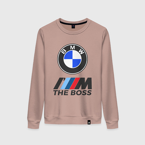 Женский свитшот BMW BOSS / Пыльно-розовый – фото 1