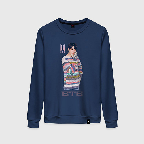 Женский свитшот BTS / Тёмно-синий – фото 1