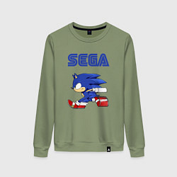 Свитшот хлопковый женский SEGA, цвет: авокадо