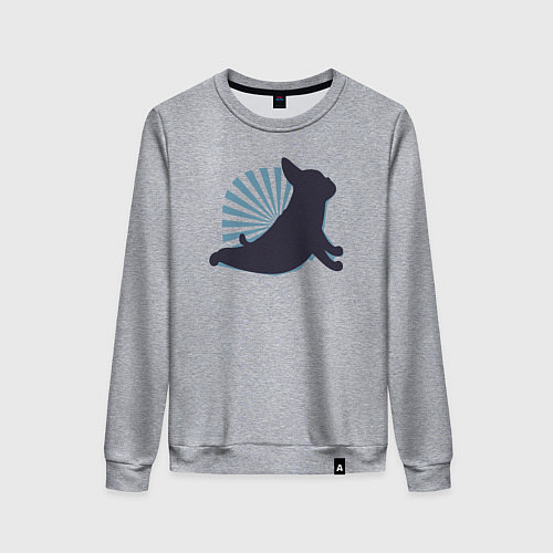 Женский свитшот Йога / Меланж – фото 1