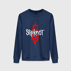 Свитшот хлопковый женский SLIPKNOT, цвет: тёмно-синий