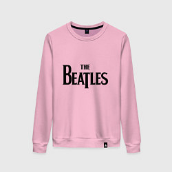 Свитшот хлопковый женский The Beatles, цвет: светло-розовый