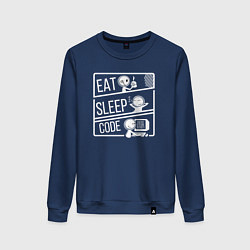 Женский свитшот Eat, sleep, code