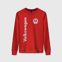 Свитшот хлопковый женский Volkswagen, цвет: красный