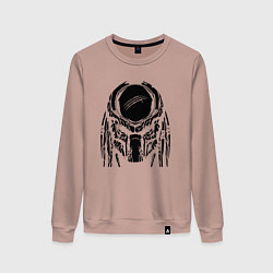 Свитшот хлопковый женский PREDATOR, цвет: пыльно-розовый