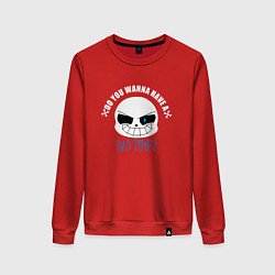 Свитшот хлопковый женский UNDERTALE, цвет: красный