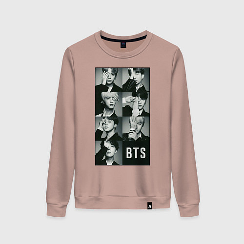 Женский свитшот BTS / Пыльно-розовый – фото 1