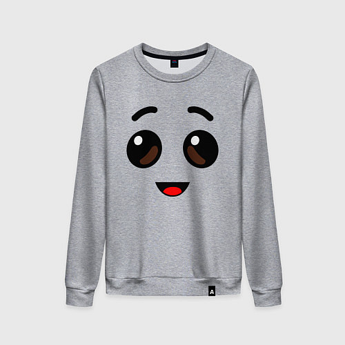 Женский свитшот ЛИЦО БАНАНА ИЗ FORTNITE / Меланж – фото 1